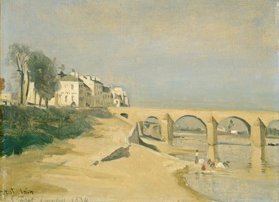 Bridge over the Saône at Mâcon by Jean Baptiste Camille Corot